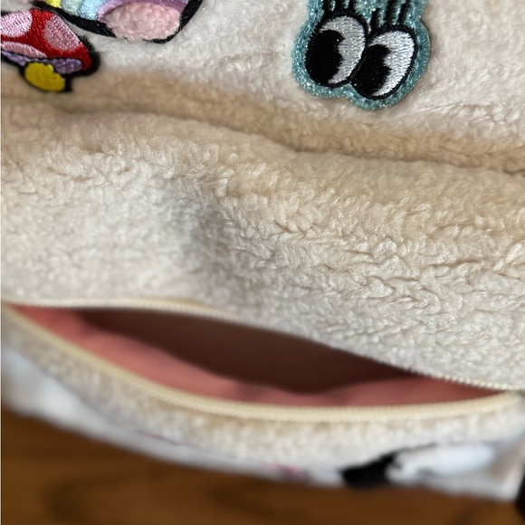 CLAIRE’S BRAND, Cream Colored Kid’s Small Backpack With Patches, Accessories - Picture 5 of 8